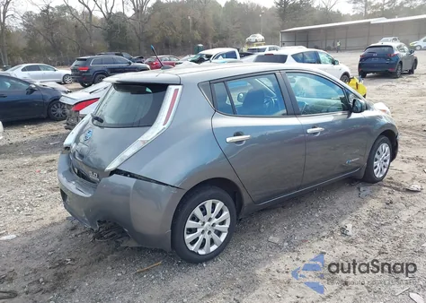 2014 Nissan Leaf S z USA, uszkodzony, nr VIN 1N4AZ0CP8EC330564